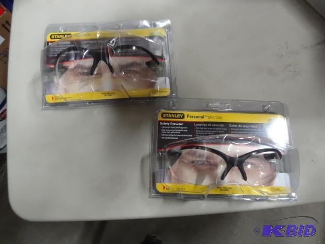 New Qty 5 Stanley Brand Clear Safety glasses ...