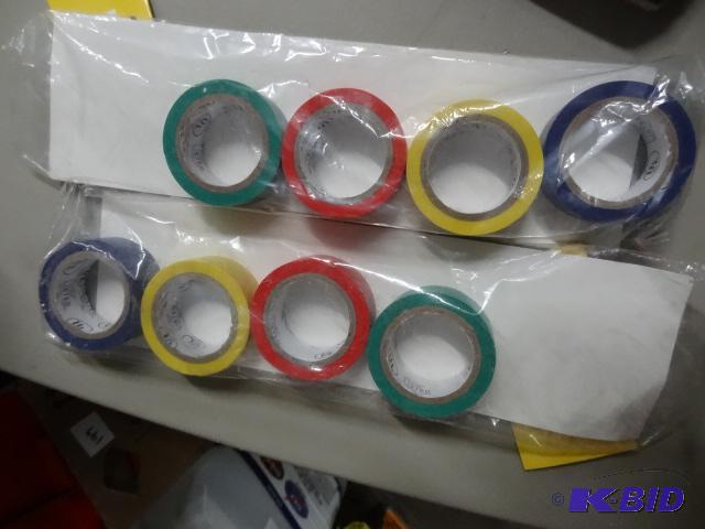 New lot 8 rolls multi colored electrical tape...