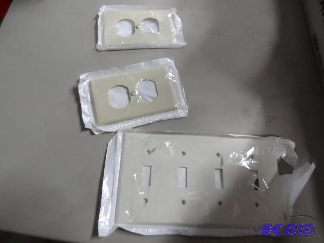 New lot of electrical face plates all ivory...