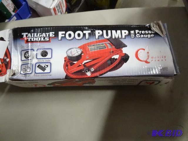 New tailgate tools foot air pump with pressur...