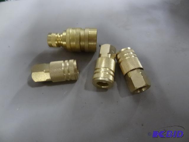 New qty 7 brass NPT female air hose connector...