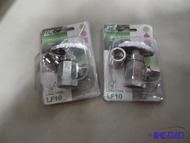 New lot qty 2 brass angled shut off value mod...
