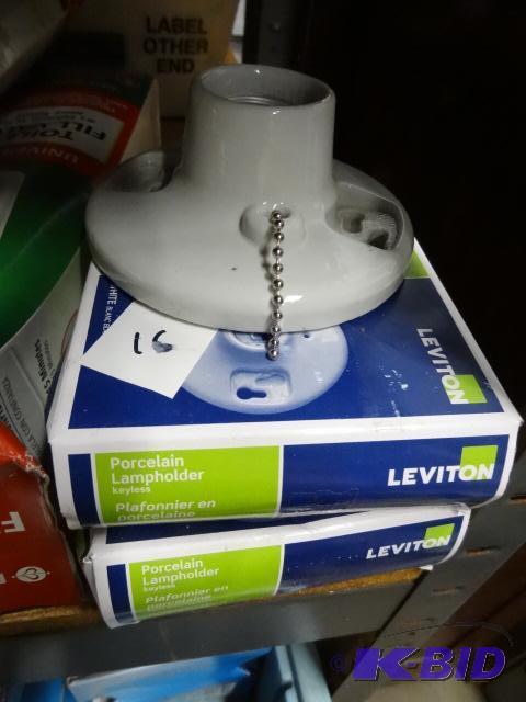 NEW quantity 3 Levitton brand porcelain lamp ...