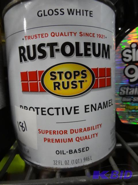 New qty 2 Rustolium gloss white protective en...