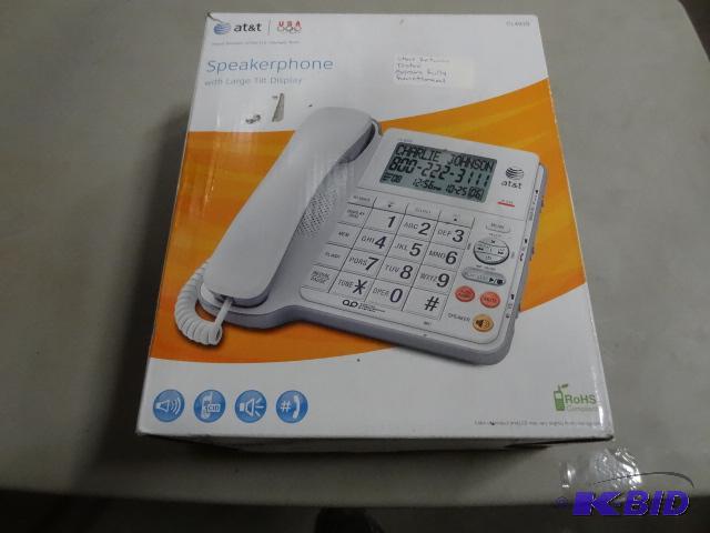 New AT&ampT brand speaker phone with large t...