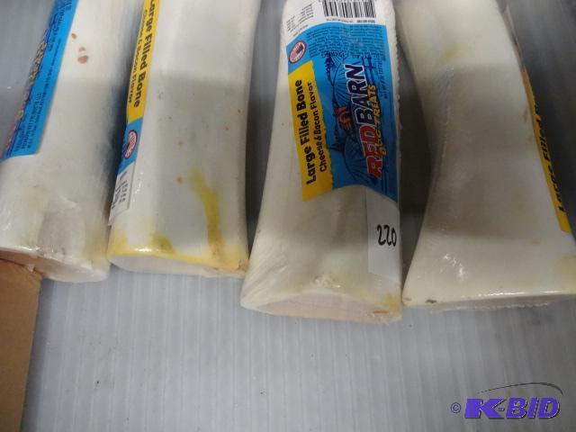 New qty 4 red bard brand dog treats. 8 ozs ea...