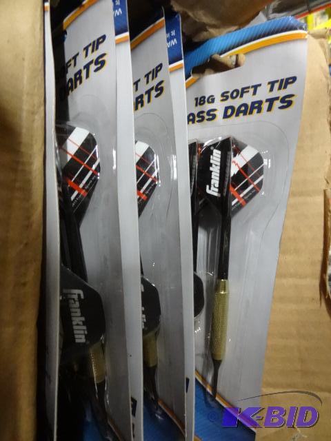 New qty 6 sets of Franklin brand brass darts ...