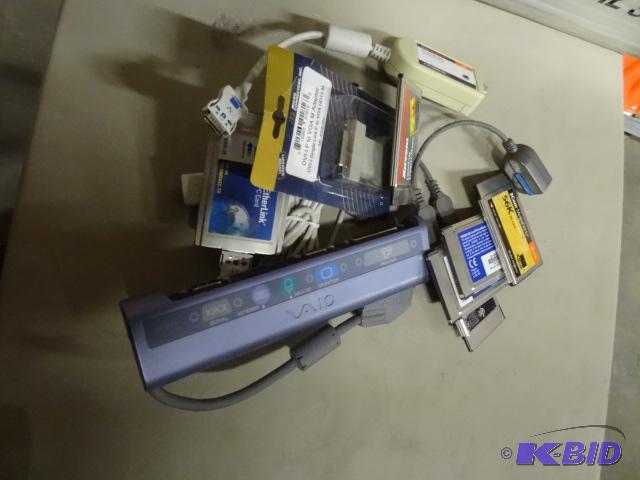 Used lot of computer items including 7 PCMCIA...
