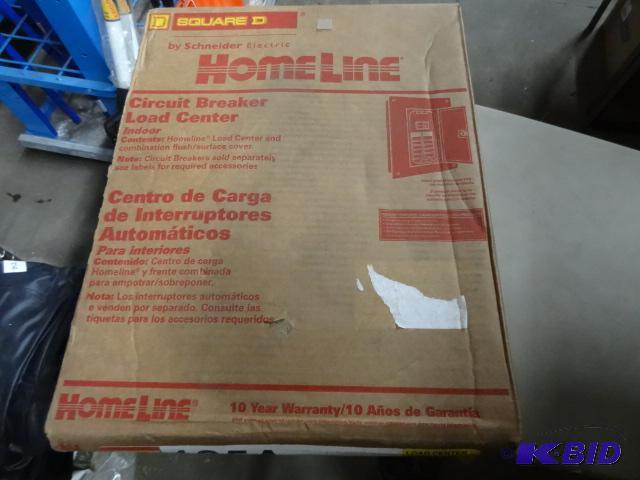New square D brand homeline load center. 125A...