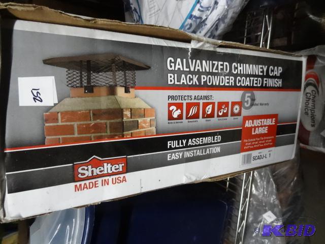 Shelter Brand galvanzied chimney cap fully ac...