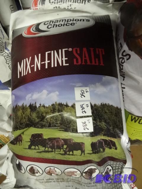 New bag of Champions Choice mix  N  Fine salt...