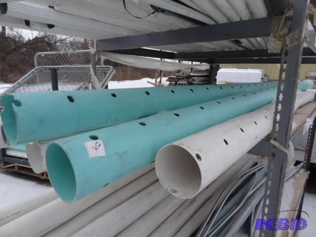 new lot of 4 in drain pipe aapprox 8 pieces ...