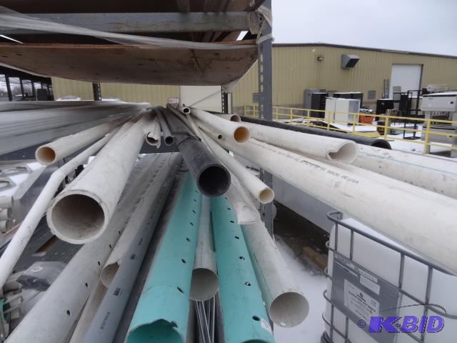 New lg lot of misclaneous pvc piping. Approx ...