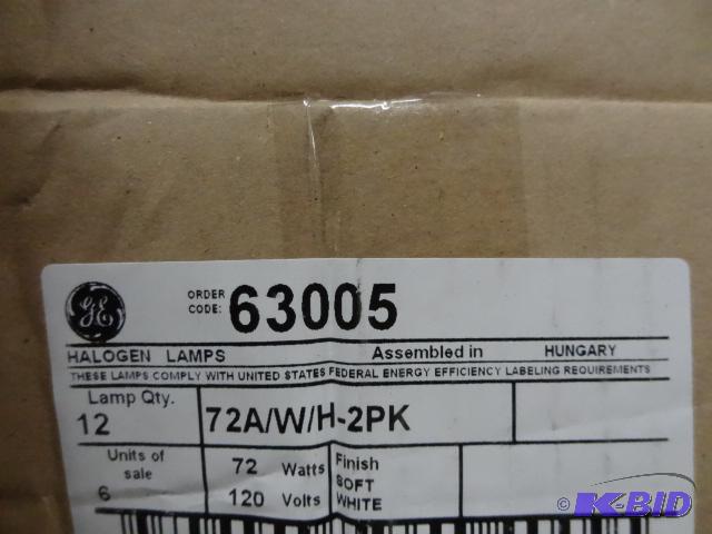 NEW case of GE light bulbs. Halogen. These ar...