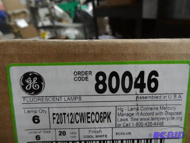 new case of GE brand fluorescent light bulbs....
