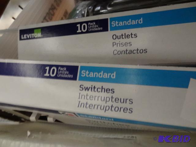 NEW Electrical Lot including qty 9 Leviton st...