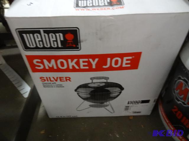 New in box Weber Silver Series Smokey Joe cha...