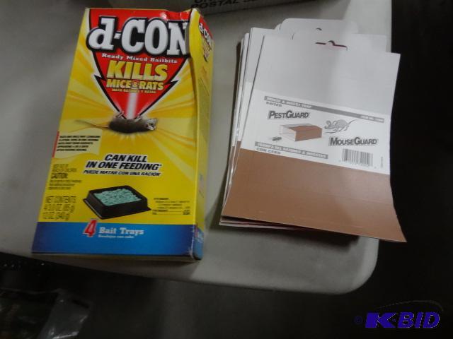 New pest control lot includes 4 pack of D-Con...