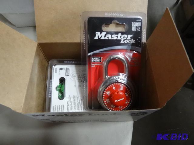 New qty 3 Master Lock brand combination padlo...