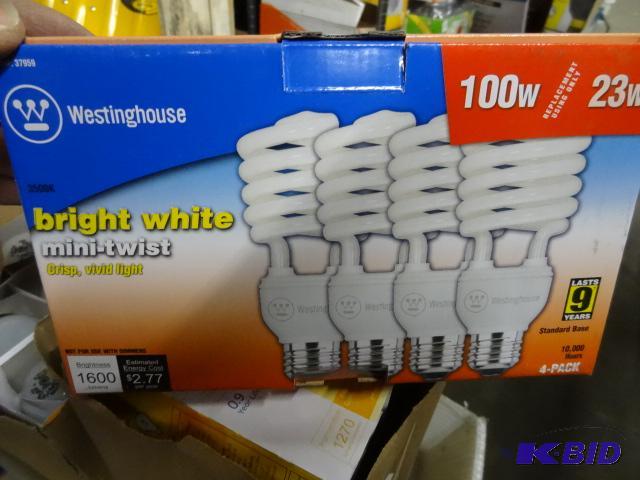 New qty 3 - 4 packs of Westinghouse brand CFL...