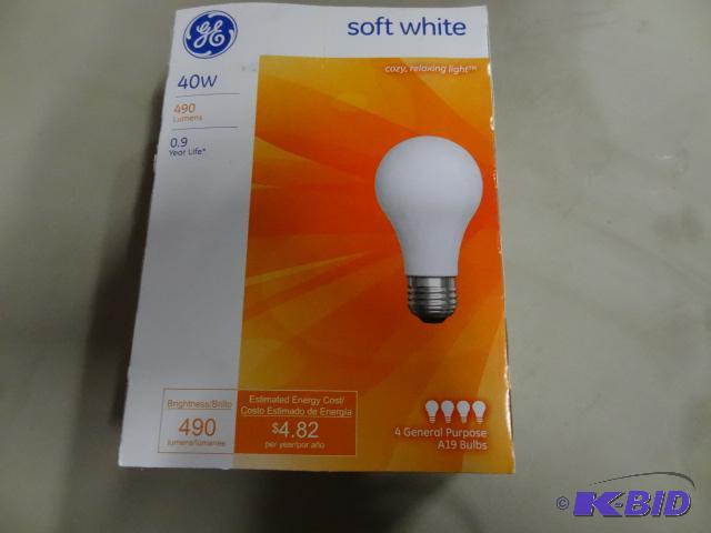 New qty 24 GE brand 40 watt standard incandes...