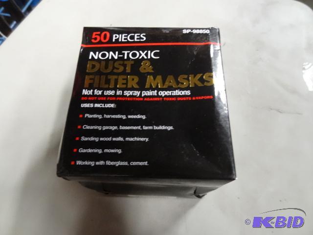 New box of Qty 50 dust and filter masks uses ...