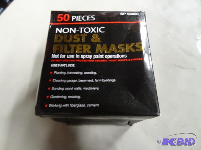 New box of Qty 50 dust and filter masks uses ...