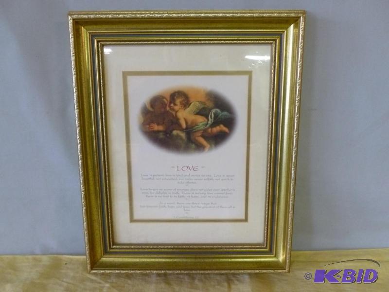 lot 122 image: Nice wood framed and double matted picture th...
