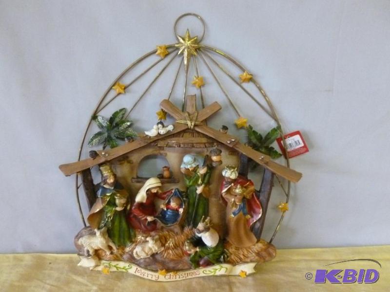 lot 123 image: Large St. Nicholas Square " Merry Christ...