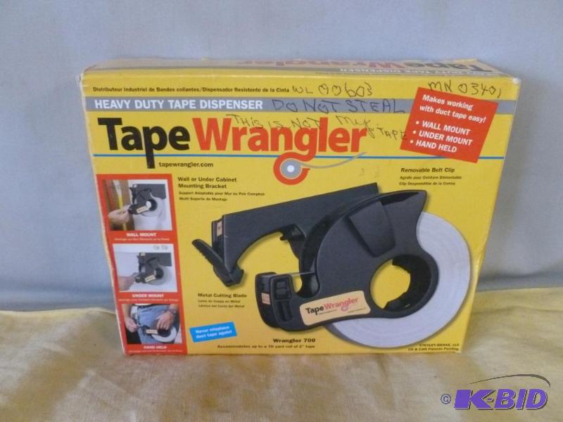 lot 140 image: Tape Wrangler heavy duty tape dispenser, new ...
