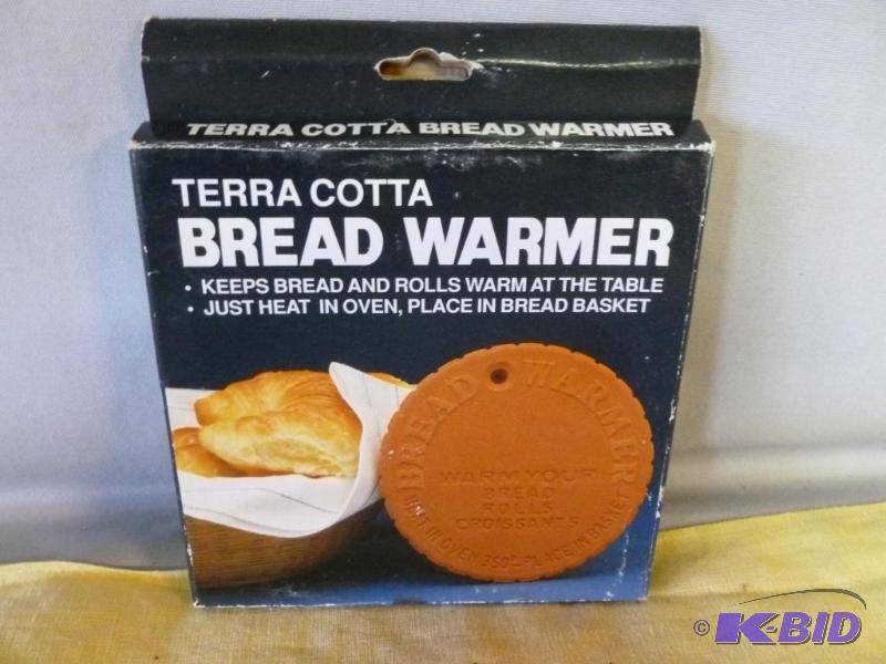 lot 157 image: Fox Run Craftsman terra cotta bread warmer, n...
