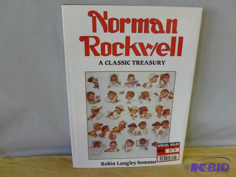 lot 18 image: Large Hardcover Book - Norman Rockwell A Clas...