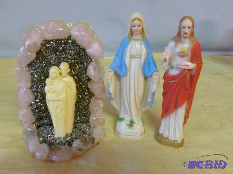 lot 206 image: Lot of three nice religious items....