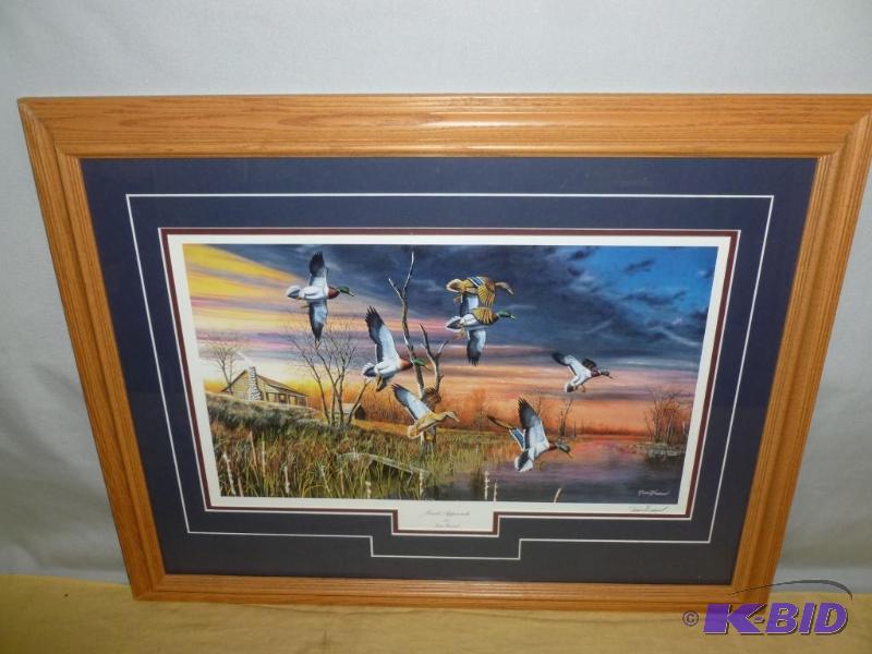 lot 54 image: Jim Hansel " Final Approach " signe...