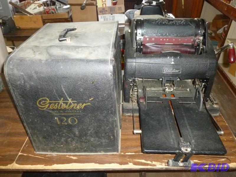 lot 55 image: Large Vintage Duplicator Corporation - Gestet...