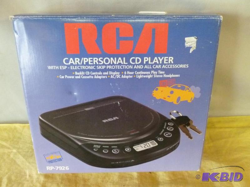 lot 98 image: RCA Car  Personal CD Player model RP-7926, l...