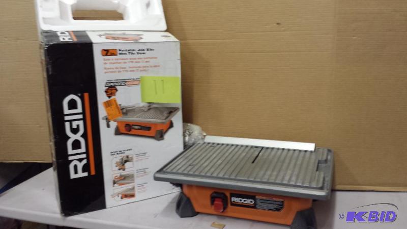 Ridgid 7 in Wet Tile Saw
