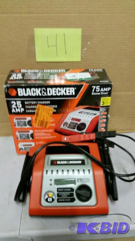 Black Decker 75 Amp Engine StarterBattery Charger