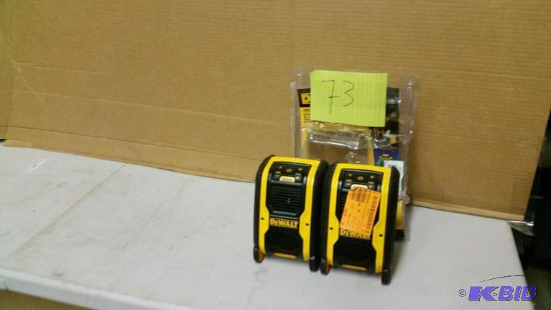 Lot of 2 Dewalt Speakers