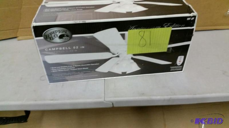 HAMPTON BAY 52 in. Campbell Matte White Ceiling Fan