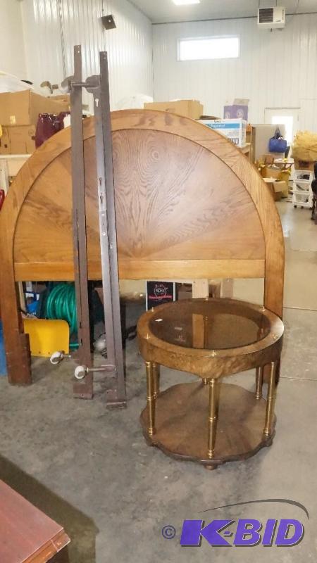 Adjustable FullQueen Size Bed & Round End Table