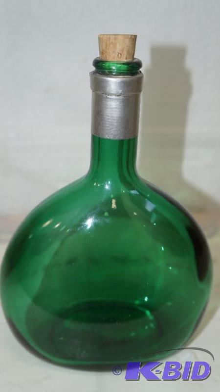 Vintage Liquor Bottle  Flask with Cork