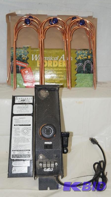 Whimsical Art Border & Low Voltage Consule Timer