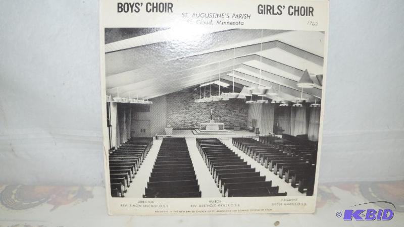 1963 St. Augustines Parish St. Cloud, MN Boys & Girls Choir LP Record Album