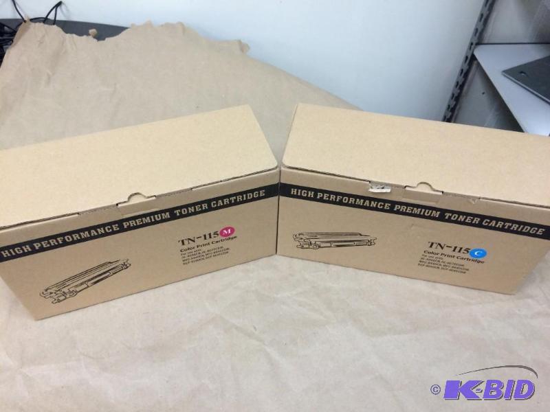lot 16 image: Lot of (2) NEW Toner Cartridges TN-115 - Repl...