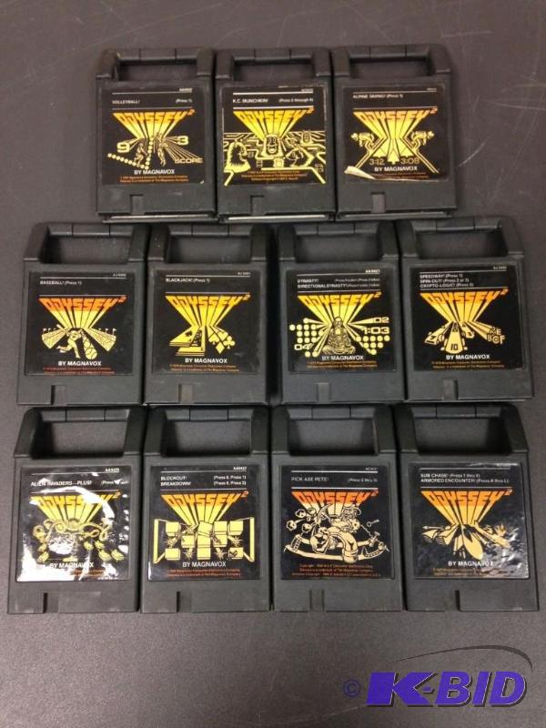 lot 43 image: Bulk Lot of (11) Magnavox Odyssey 2 Games As...