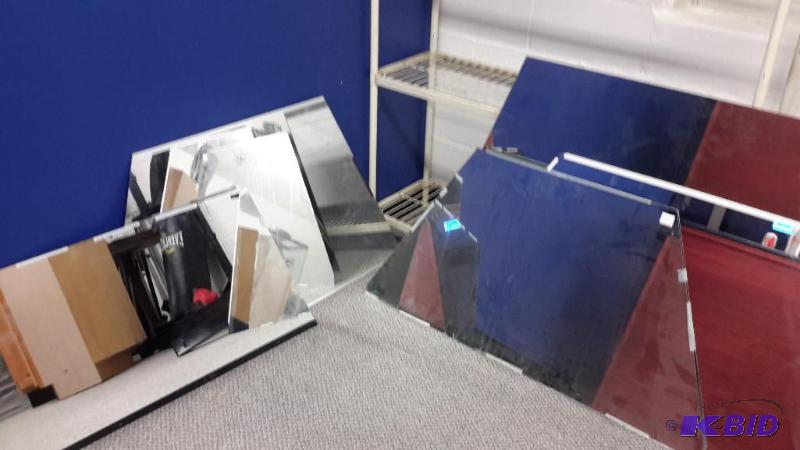 lot 67 image: Lot of 5 trapeziodal mirrors