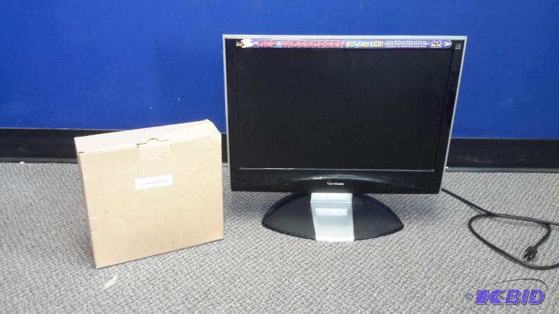 lot 88 image: Viewsonic monitor, speakers