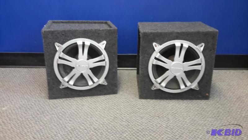 lot 93 image: 10 inch subwoofers