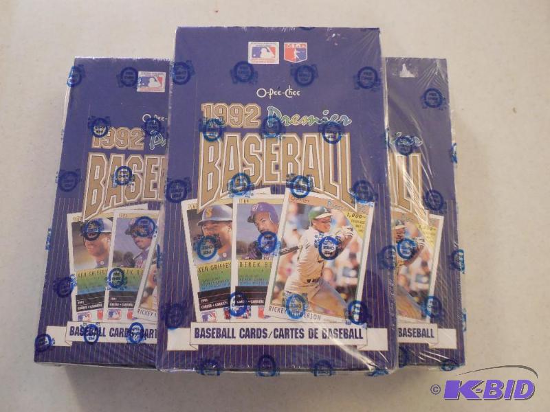 (5) 1992 O-Pee-Chee Baseball Wax Boxes - 36 packs New Sealed